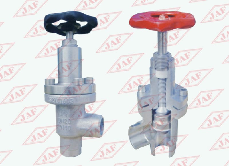 對焊直角截止閥J64F（B）-25(40）、對焊直角節(jié)流閥L61F(B)-25(40）